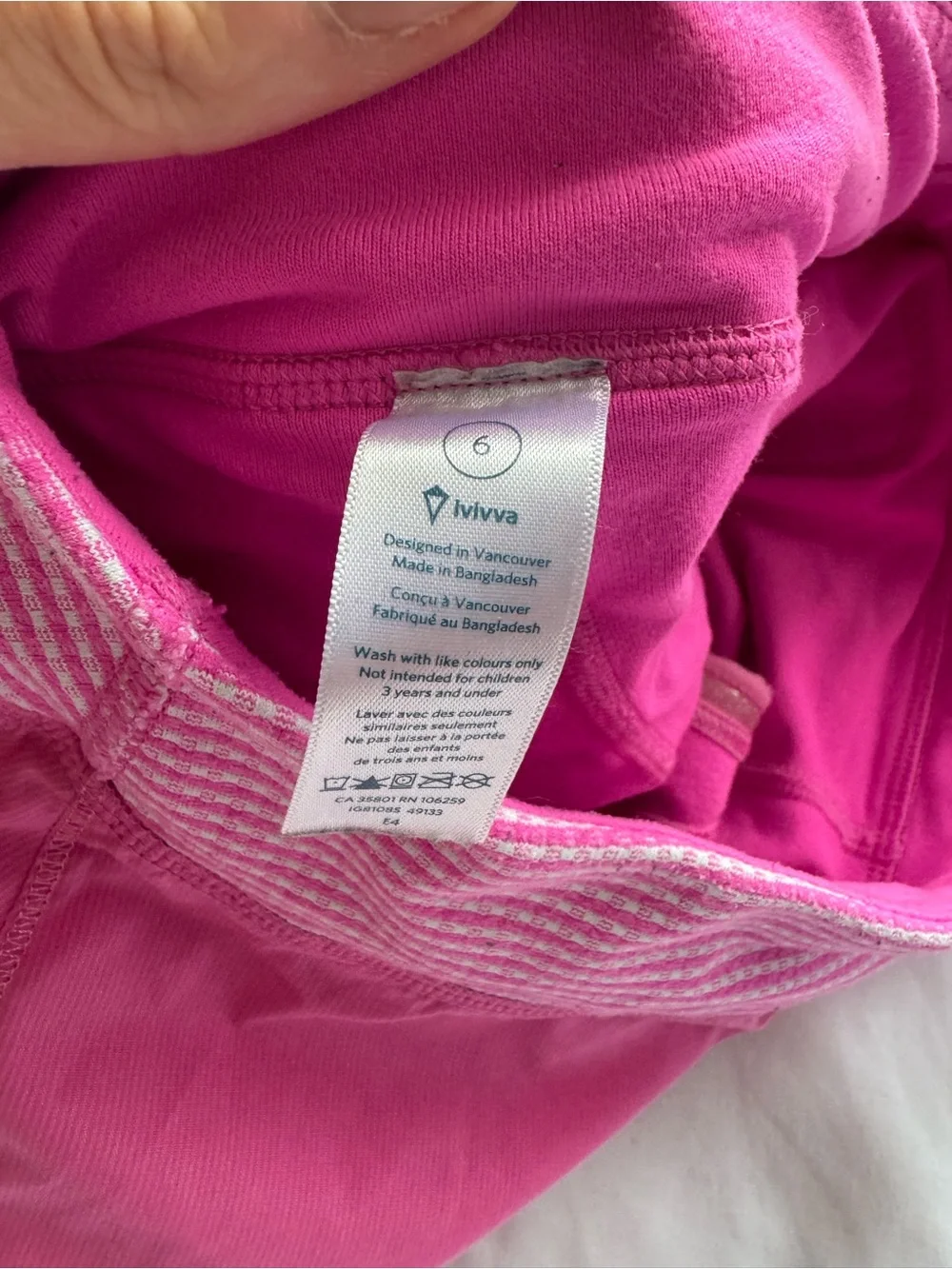 Ivivva Set The Pace Layered Ruffle Tennis Skort Skirt Pink Chevron Girls Size 6